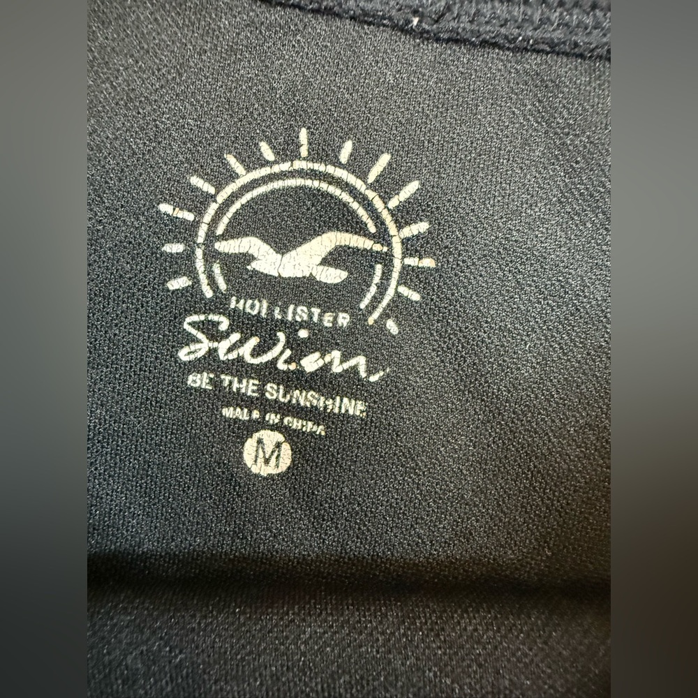 Bikini swim set Lands End Hollister mismatched black blue size 6 medium (bin i) - Picture 2 of 7